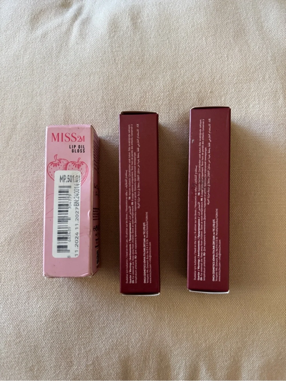 Miss2M Volumizing Matte Lip Gloss & Lip Oil Gloss Set